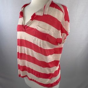 Ella Moss split collar top